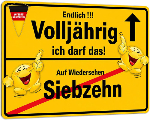 Lustiges schild geburtstag - schild,