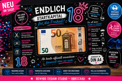Geldgeschenk geburtstag - geldgeschenk, 18.