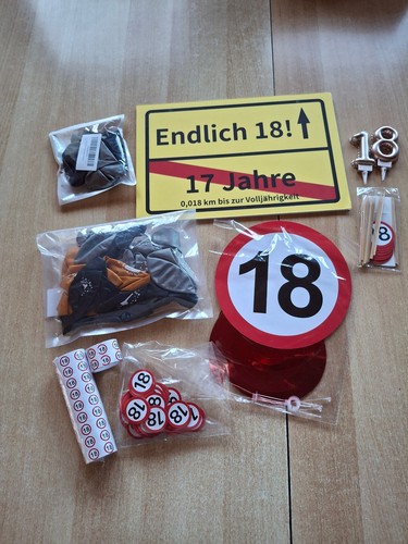 Set deko geburtstag diverse - 18.geburtstag,