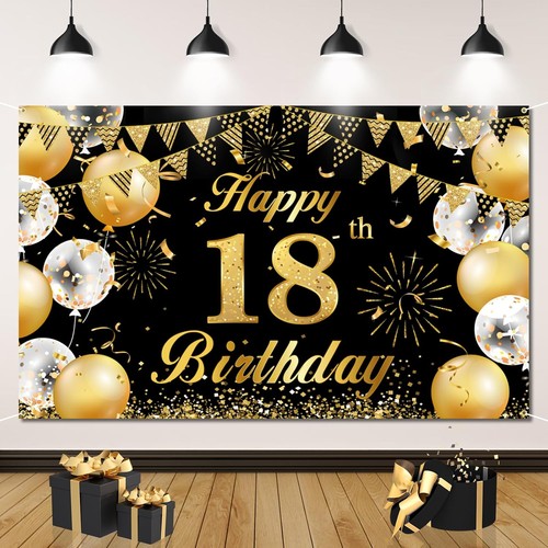 Geburtstag banner deko 18 - 18.,