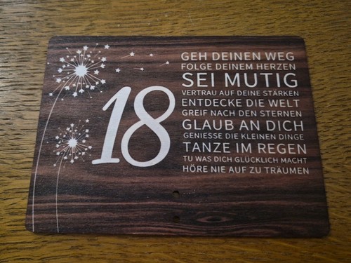 Geburtstagskarte - , 18