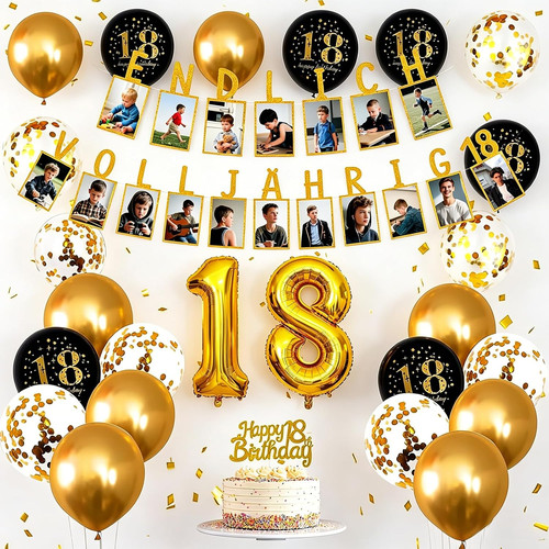 Geburtstag deko für jungen - 18.geburtstag,