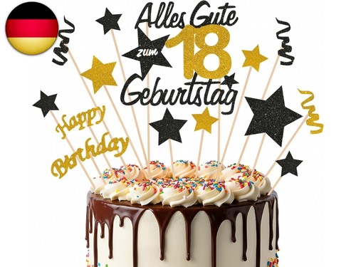 Tortendeko geburtstag - 18,