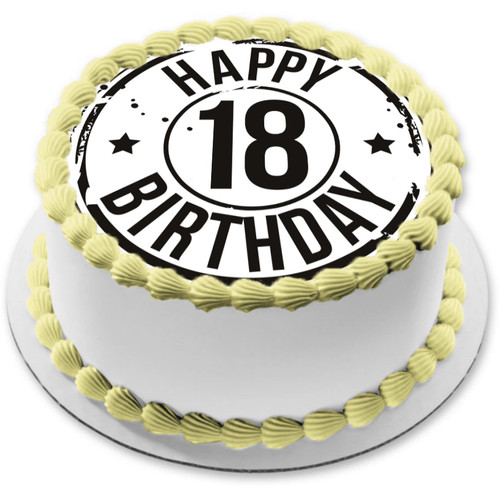 Geburtstag tortenaufleger - 18.geburtstag,