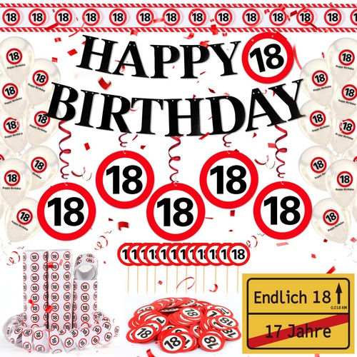 Geburtstag deko 18 - geburtstag,