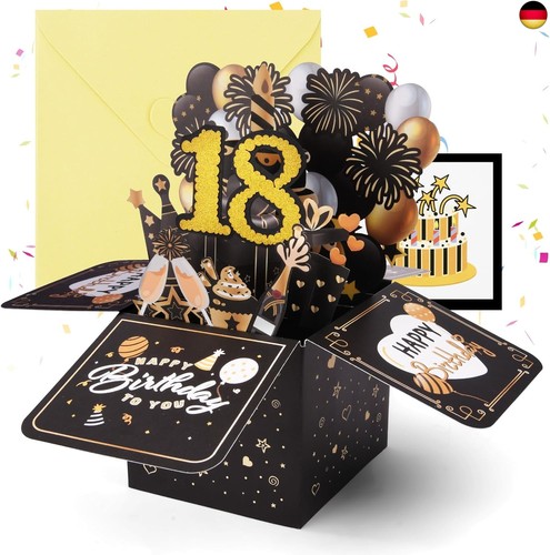 Geburtstagskarte 3d - 18.,