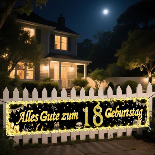 Geburtstagsbanner deko - deko, 18