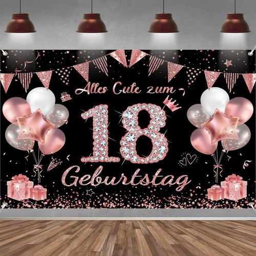 Geburtstag banner mädchen - 18.,