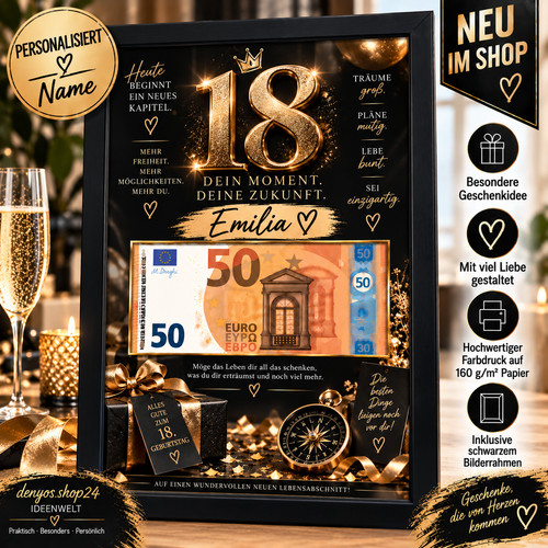 Geldgeschenk geburtstag - 18.,