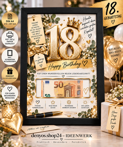 Geburtstag geldgeschenk - 18.,