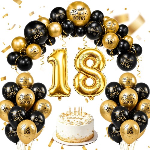 Geburtstag deko set - 18.,