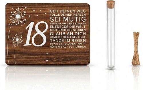 Holz geburtstagskarte für - holz,