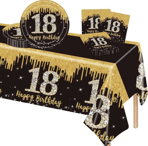 Schwarz gold geburtstag - schwarz,